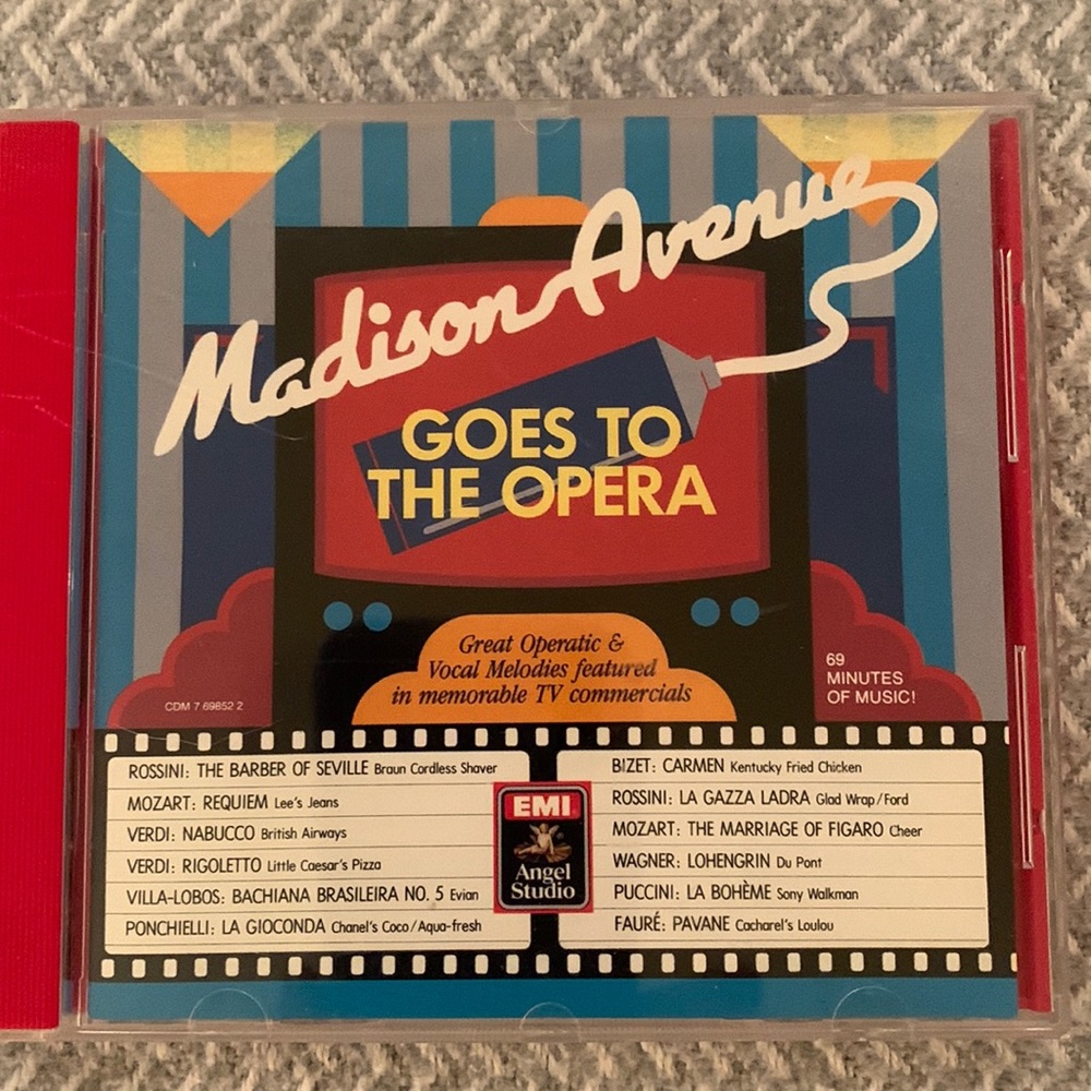 3 for $15 bundle CD Madison Avenue Goes to the Opera